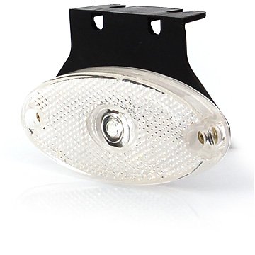 Фонарь габаритный LED 24V/12V/0.5W белый угл. крепление - WAS/306ZW64