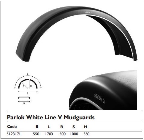 Крыло прицепа 550х1000 - PARLOK/5123171