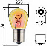 Лампа 12V 21W BAU15s оранжевая - NARVA/17638