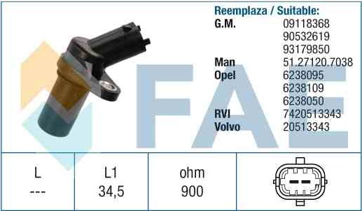 Датчик импульсов VOLVO/RVI - FAE/79093