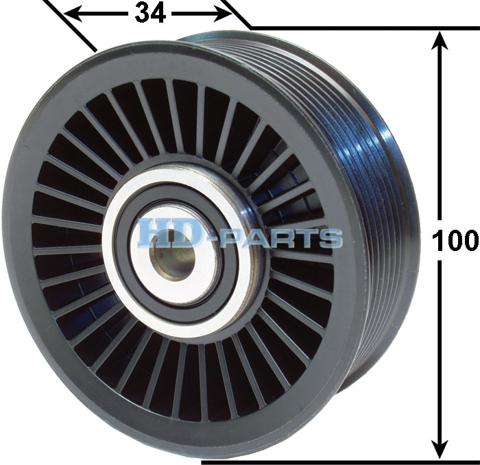 Ролик направляющий SCANIA-4/P/R DC16 D=95/d=29,6/h=34,3 - HD Parts/302422