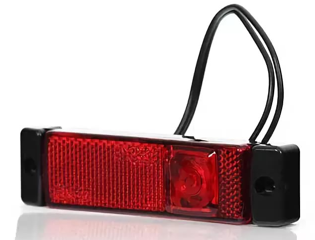 Фонарь габаритный LED 24V/12V/1.3W красный 130x32х20мм SCHMITZ - WAS/221W45