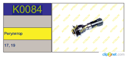 Р/к суппорта KNORR SB/SN5 (трещётка в сборе) - AVTECH/K0084