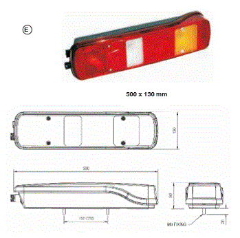 Фонарь задний VOLVO FH/FM new 6-секционный правый - ERMAX/198214510