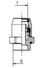 Соединитель 15/М16х1,5 нар. резьба (трубка 15х1,5) - RAUFOSS/90115016