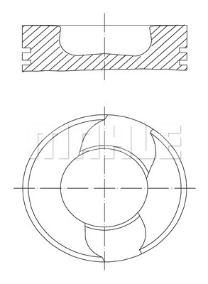 Поршень MAN D=128 D2866/65 - NURAL/8728310000