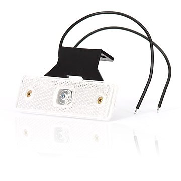 Фонарь габаритный LED 24V/12V/1.3W белый с проводом - WAS/219ZJW44