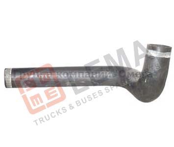 Патрубок радиатора Iveco E.Trak/E.Tech Cursor верхний d=57 2 изгиба - LEMA/390433