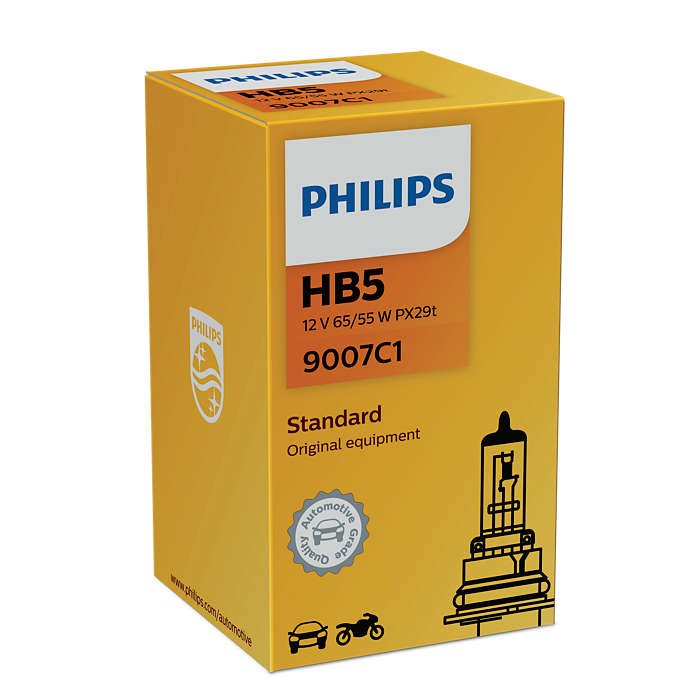 Лампа HB5 12V 65/55W PX29t, Standard - PHILIPS/9007C1
