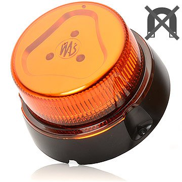 Маяк проблесковый LED (double flash) провод 3м 3 болта крепление - WAS/866.4DW126