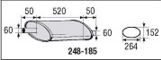 Глушитель универсальный L=520 H=152 D=260 - BOSAL/248-185