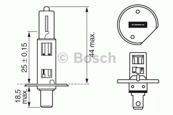 Лампа H1 24V 70W P14,5s - BOSCH/1987302411