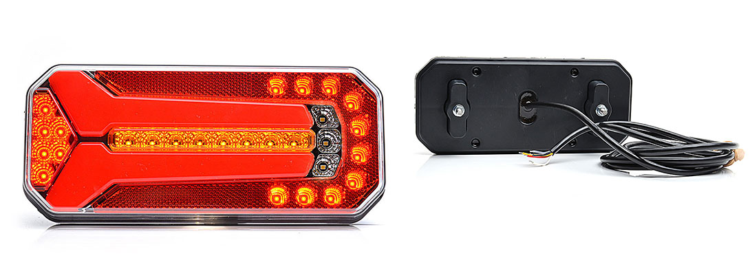 Фонарь задний 5-секционный LED 12/24V - WAS/1145L