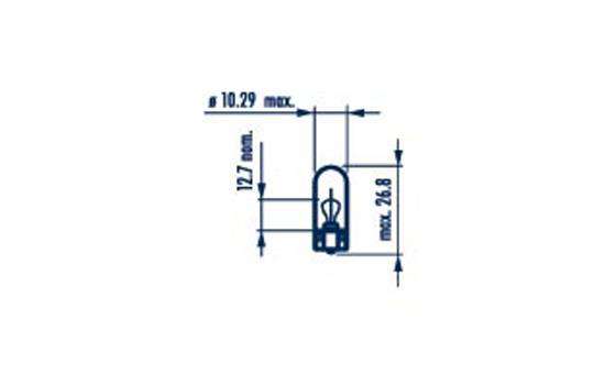 Лампа 12V W5W W2,1x9,5d - NARVA/17177