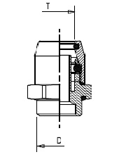 Соединитель 12/М10х1,5 нар. резьба - RAUFOSS/6237370