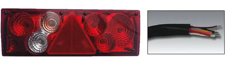 Фонарь задний SCHMITZ Europoint II левый с кабелем - SERTPLAS/0302LL61