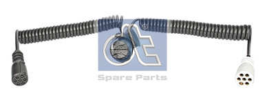Кабель Тягач-Прицеп 24V/15-конт.+ 2х7-конт./L=3.5м с пласт. вилками - DT Spare Parts/577046