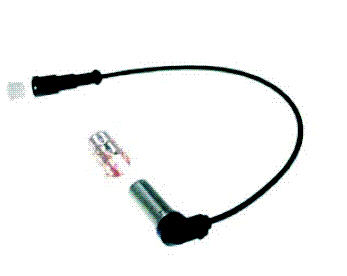Датчик ABS L=400 MB/BPW/DAF/SCHMITZ угловой + втулка + смазка - TRUCKTECHNIC/WSK1101