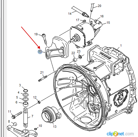 Кронштейн КПП SCANIA (ПГУ) - SCANIA/2102176