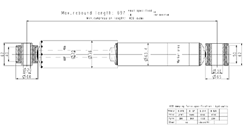 Амортизатор BPW/SAF 326-496 O/O 24х55 24х55 - WABCO/4386010660