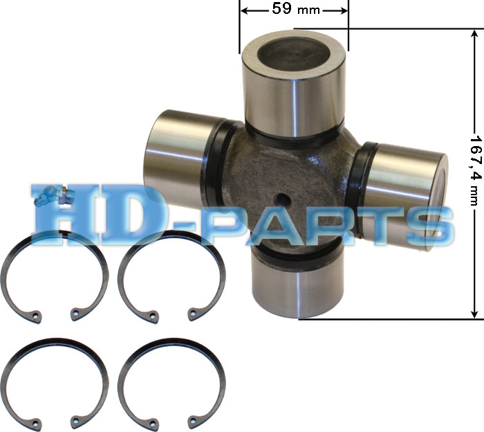 Крестовина 59х167,6 VOLVO/IVECO - HD Parts/106064