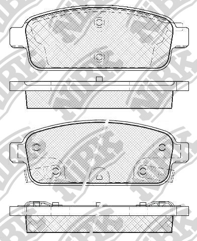Колодки дисковые CHEVROLET Cruze '08-> задн. - NIBK/PN0392