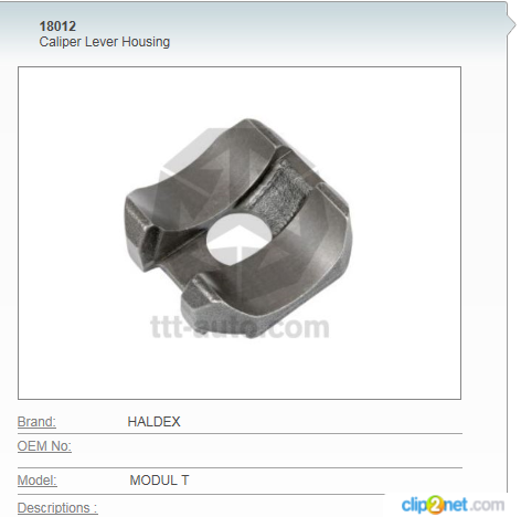 Р/К суппорта HALDEX MODUL T (корпус рычага нажимного) - GARNET/528027