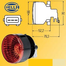 Фонарь задний IVECO/VOLVO EW230C - HELLA/BEHR/2SB009001-157