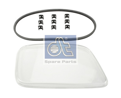 Стекло фары MB ACTROS/AXOR MP2/3 правое - DT Spare Parts/464451