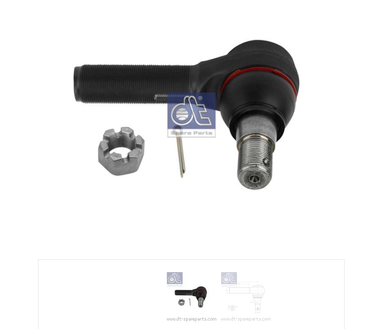 Наконечник рулевой VOLVO левый LHT М30х1,5 L=135мм - DT Spare Parts/253158