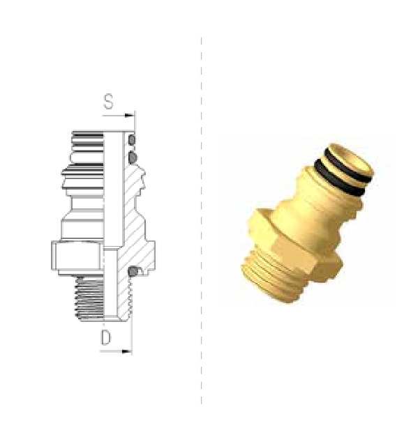 Фитинг M16x1,5/S=Regular, ABC Integral Push-in (green cap) - RAUFOSS/93150016