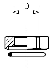 Гайка М16х1,5 узкая + уплотнит. кольцо d=16мм - RAUFOSS/6237746