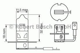 Лампа H3 24V 70W PK22s - BOSCH/1987302431